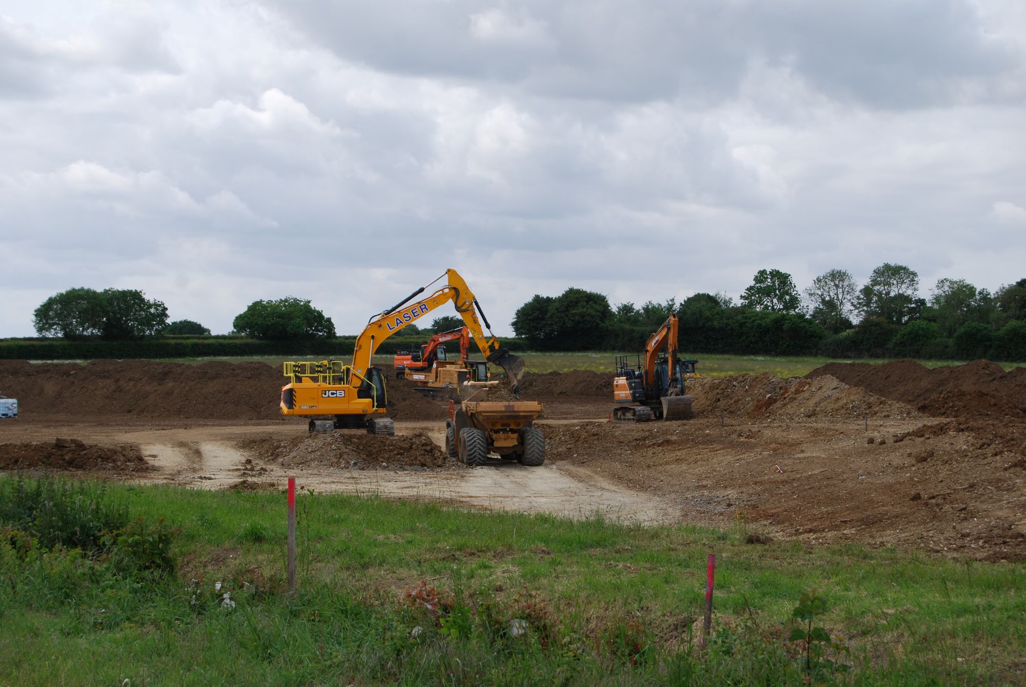 Saham Toney Flood Alleviation Scheme under Construction