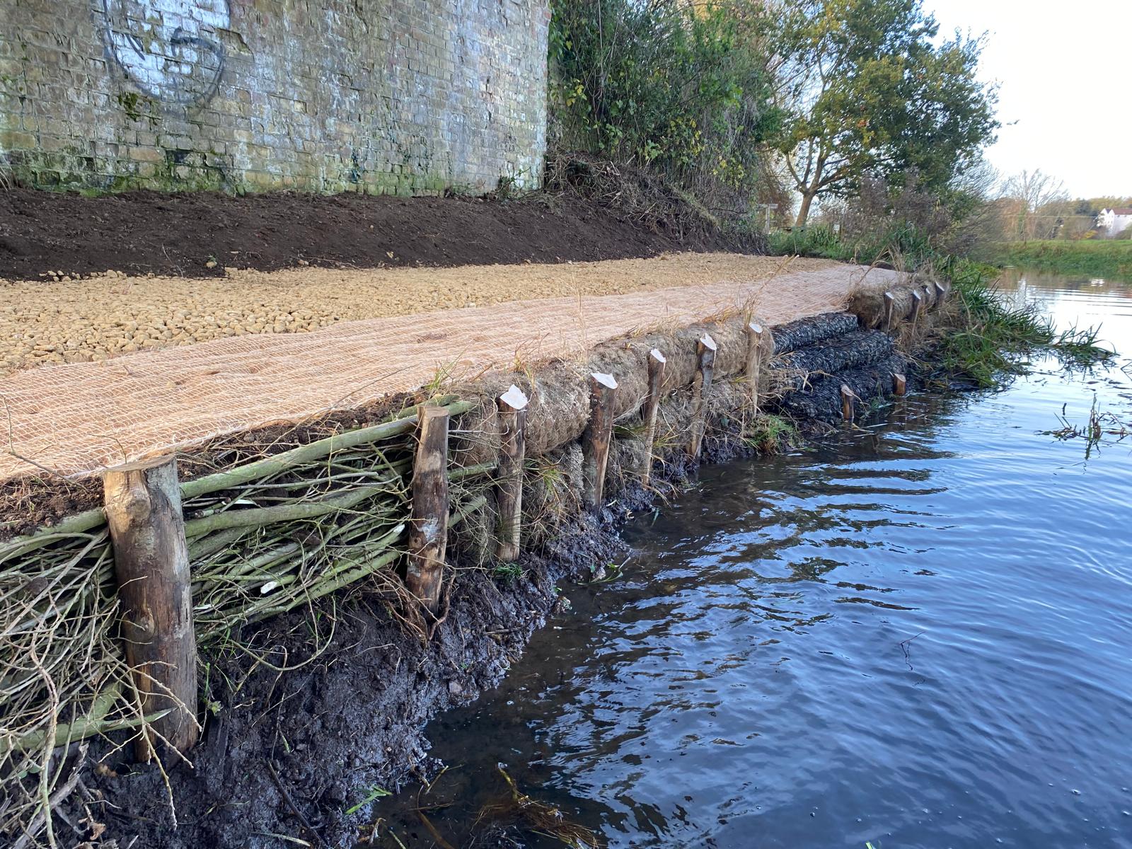 Buxton Footpath New Footpath Surface and access to the waters edge