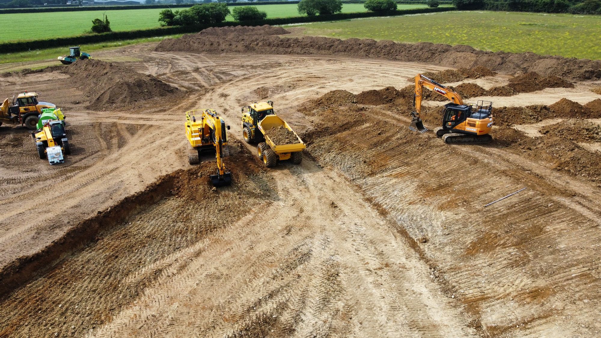 Saham Toney Flood Alleviation Scheme under Construction
