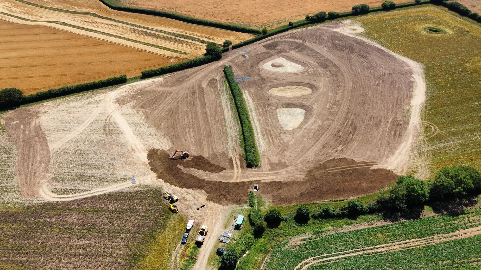 Saham Toney Flood Alleviation Scheme under Construction