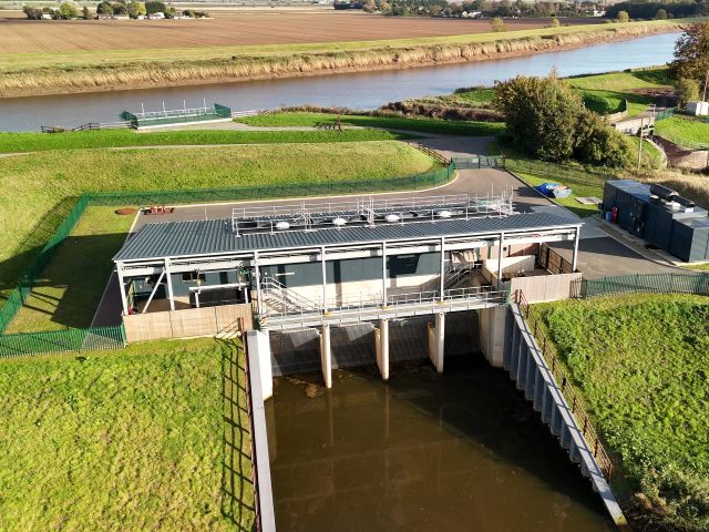 Aerial view of Islington Pumping Station Inlet