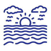 Coast Icon Blue Beach Sea