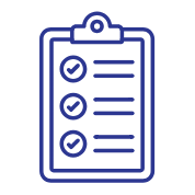 Completion Clipboard Icon Blue