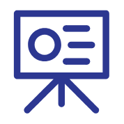 Information Board Icon Blue