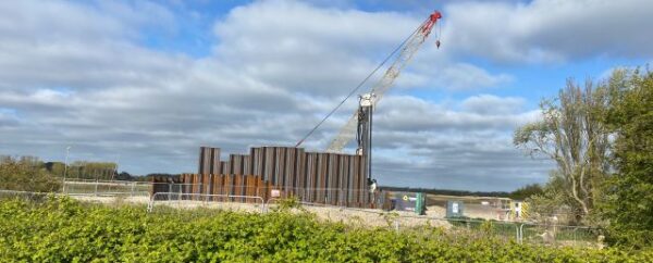 Sheet piling milestone reached at both pumping stations