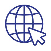 World Wide Web Icon Blue