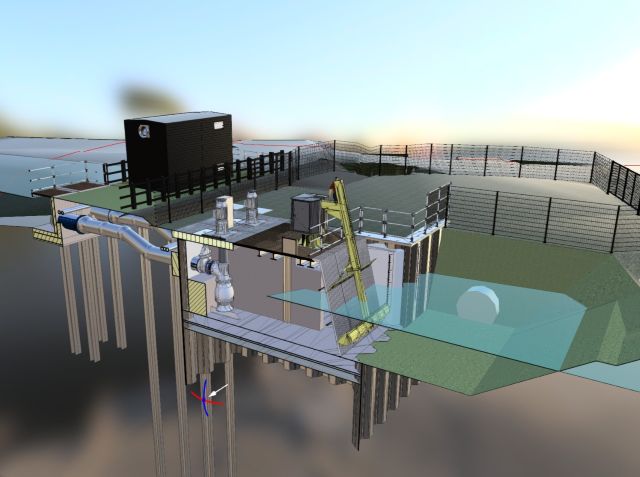 Visualisation of new replacement Repps Pumping Station